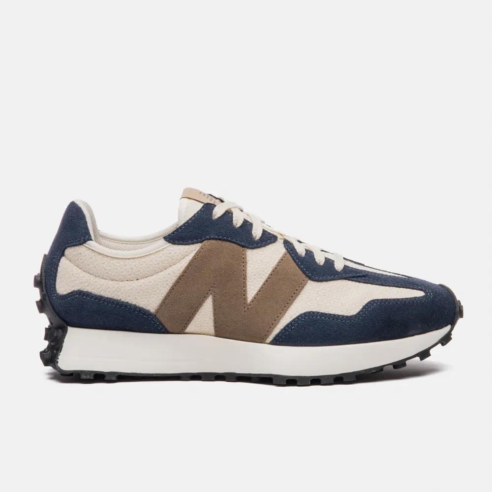Tênis New Balance 327v1 masculino azul marinho marrom branco