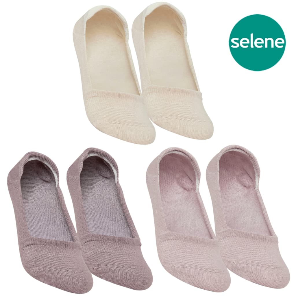 Kit 3x Meia Pares Meia Invisível - Selene