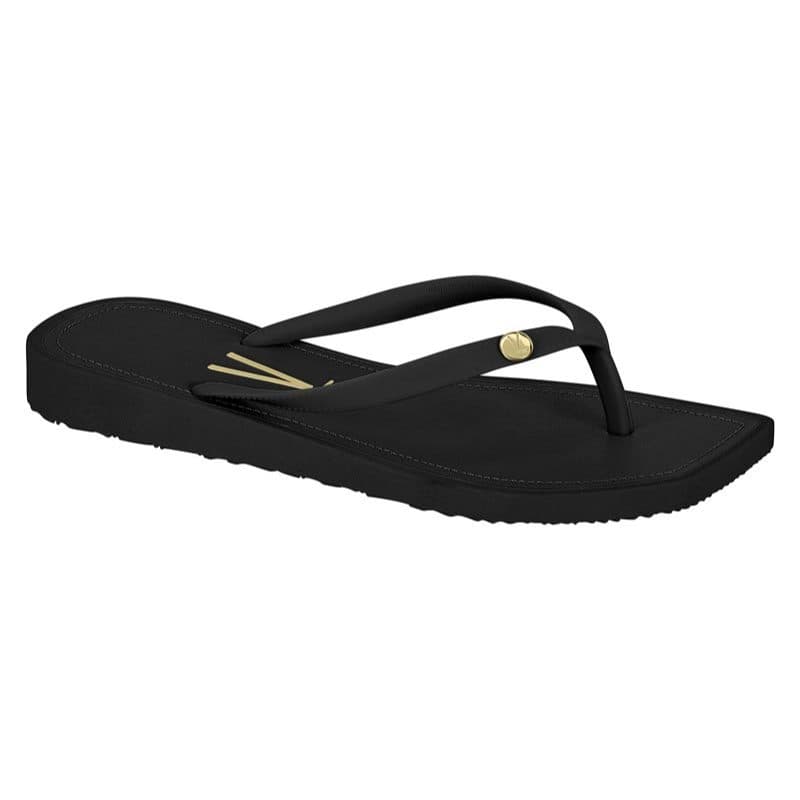 Sandalia Feminina Sandalia de Dedo Elegante Bico Quadrado Vizzano Original Liso Listrado