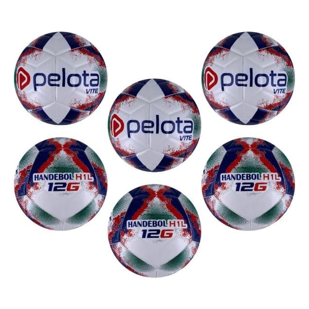 Kit 6 Bolas de HANDBALL H1L Pelota VITE - Bola de Handebol