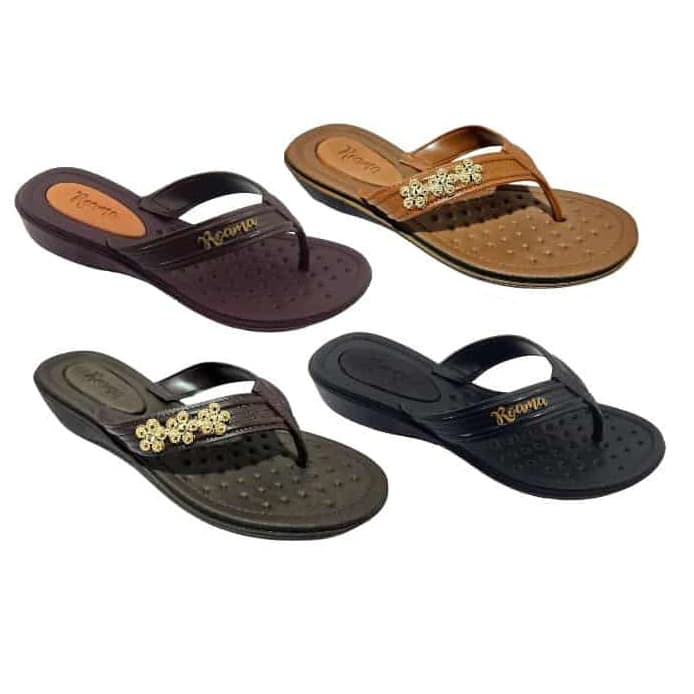 Sandálias ortopédicas para senhoras, kit de 12 pares, estilo chinelo de dedo, atacado.
