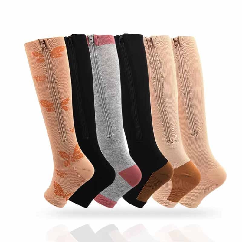 Novas meias de compressão Meias esportivas de corrida masculinas e femininas Meias de circulação sanguínea Meias altas