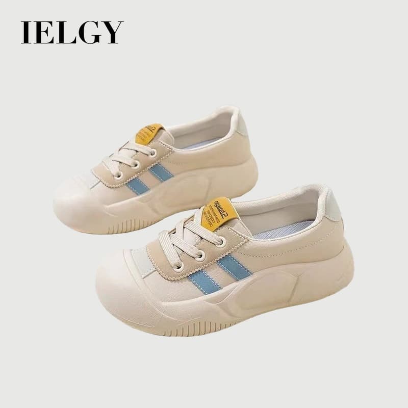 IELGY Verão Nova Versão Coreana Respirável Branco Low-top Tênis Casuais Flats