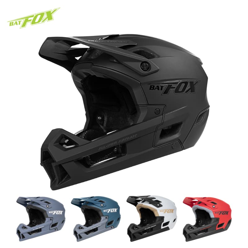 BATFOX Adulto BMX Capacete Completo Ciclismo Capacete Completo DH Speed Down Off-Road Masculino Ciclismo Capacete Integr
