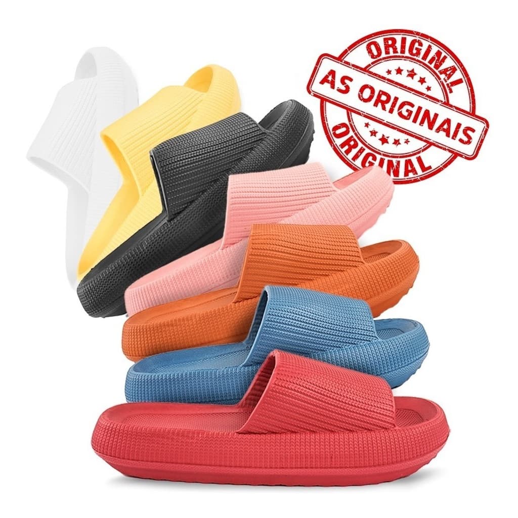 Sandálias ortopédicas Fly Feet Nuvem Ortho em várias cores, com design antiderrapante e selo de originalidade.