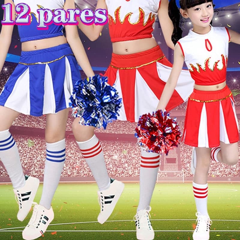 Meias de futebol americano finas para adultos Meias esportivas de tubo médio masculinas e femininas. Meias de futebol para líderes de torcida da Copa do Mundo
