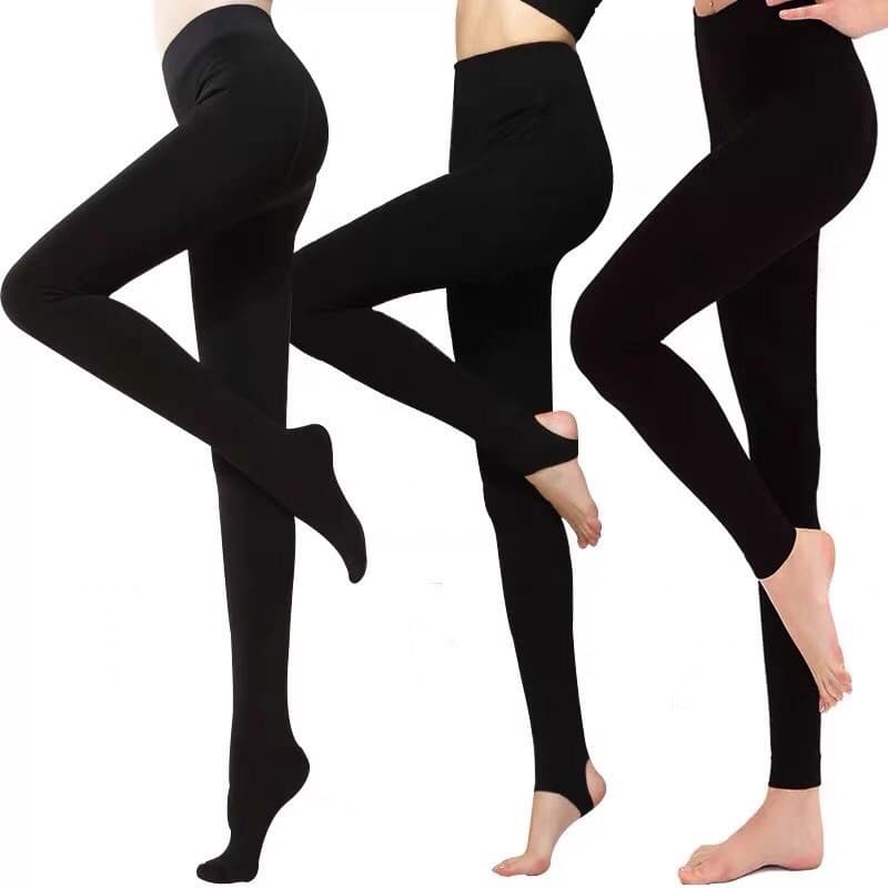 Meia-Calça fio 80 com pe e sem pe cintura alta Meia-grossa/Meia Comprida/Meia Calça Segunda Pele Térmica Flanelada Grossa Fio 80   Calça Legging Suplex Academia Fitness Confortável Modelagem Perfeita