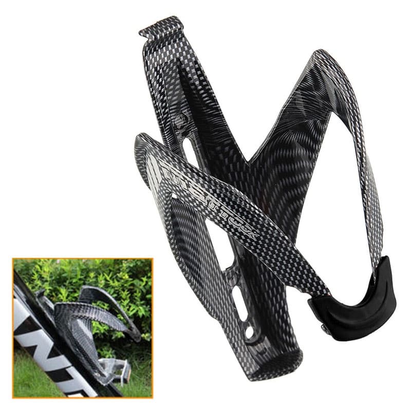 Suporte para Garrafa de Água em Fibra de Carbono + Fibra de Vidro para Bicicleta de Estrada, MTB, Suporte para Garrafa d