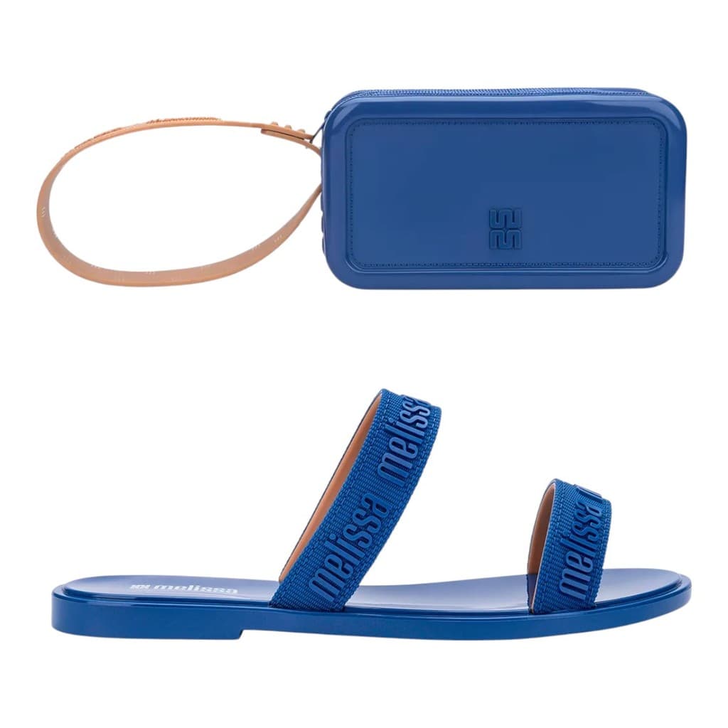 Chinelo Melissa Duo M Lover + Bolsa Melissa Prática E Estilosa Original
