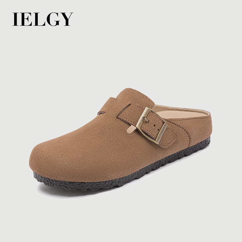 Chinelo feminino vintage IELGY marrom com fivela