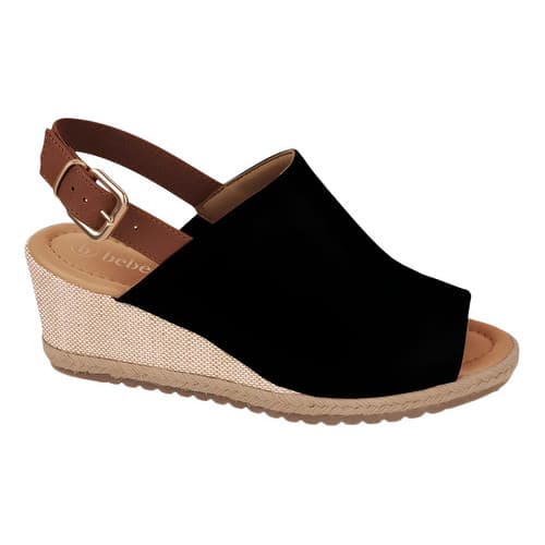 Sandalia Feminina Salto Anabela Espadrille Bebecê T5828164