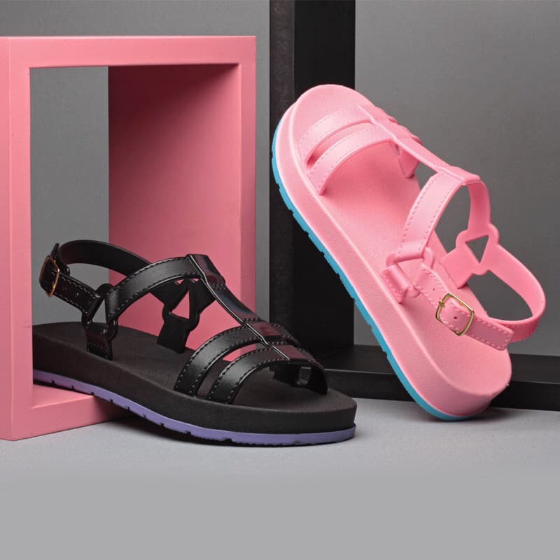 Kit Sandália 2 Pares sandalia Infantil papete JUVENIL PAPETE Modinha BARATO leve e macia lanççamento