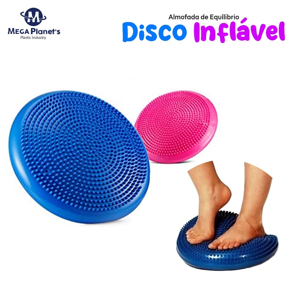 ALMOFADA DE EQUILÍBRIO DISCO INFLÁVEL FITNESS COM BOMBA