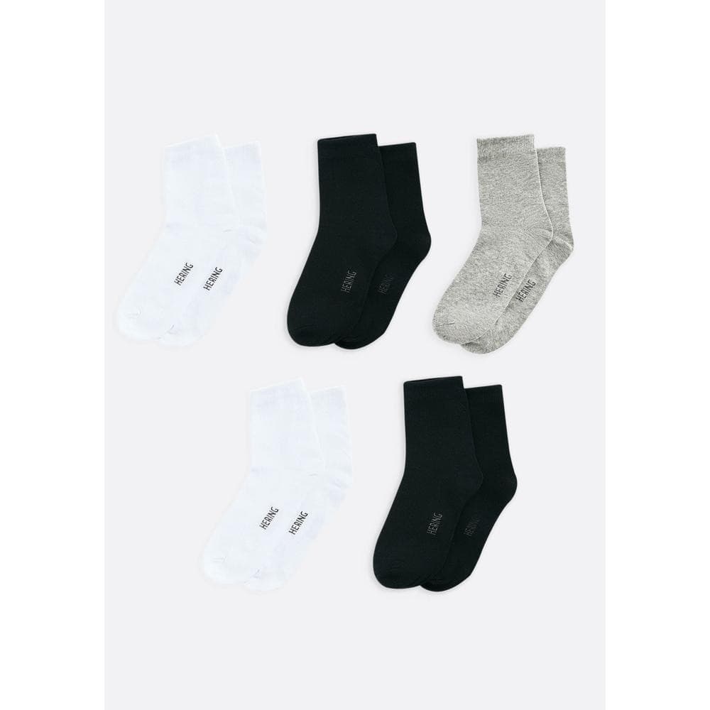 Kit 5 Pares De Meias Unissex Cano Médio Hering