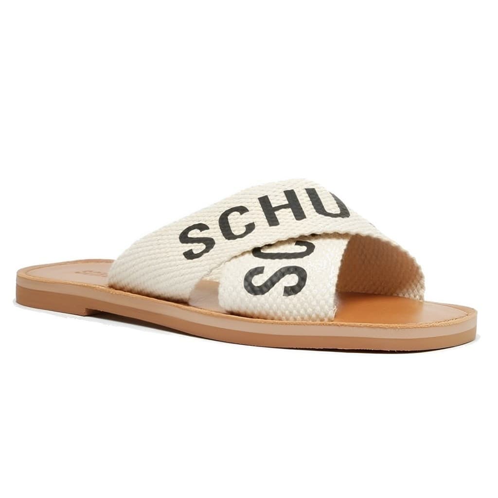 SANDÁLIA RASTEIRA DE X SCHUTZ LOGO BRANCA