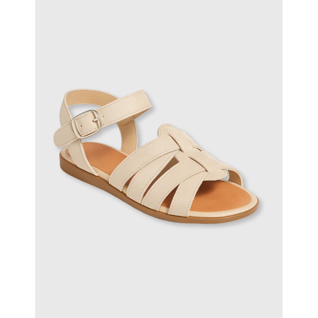 Sandália Feminina Fisherman Sandalia Gladiadora Rasteira Fivela Confortável Cleo