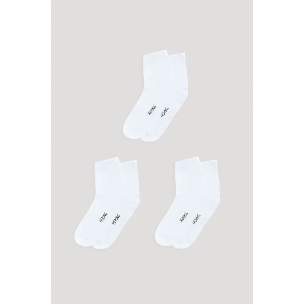 KIT COM 3 PARES MEIAS UNISSEX CANO MEDIO - HERING