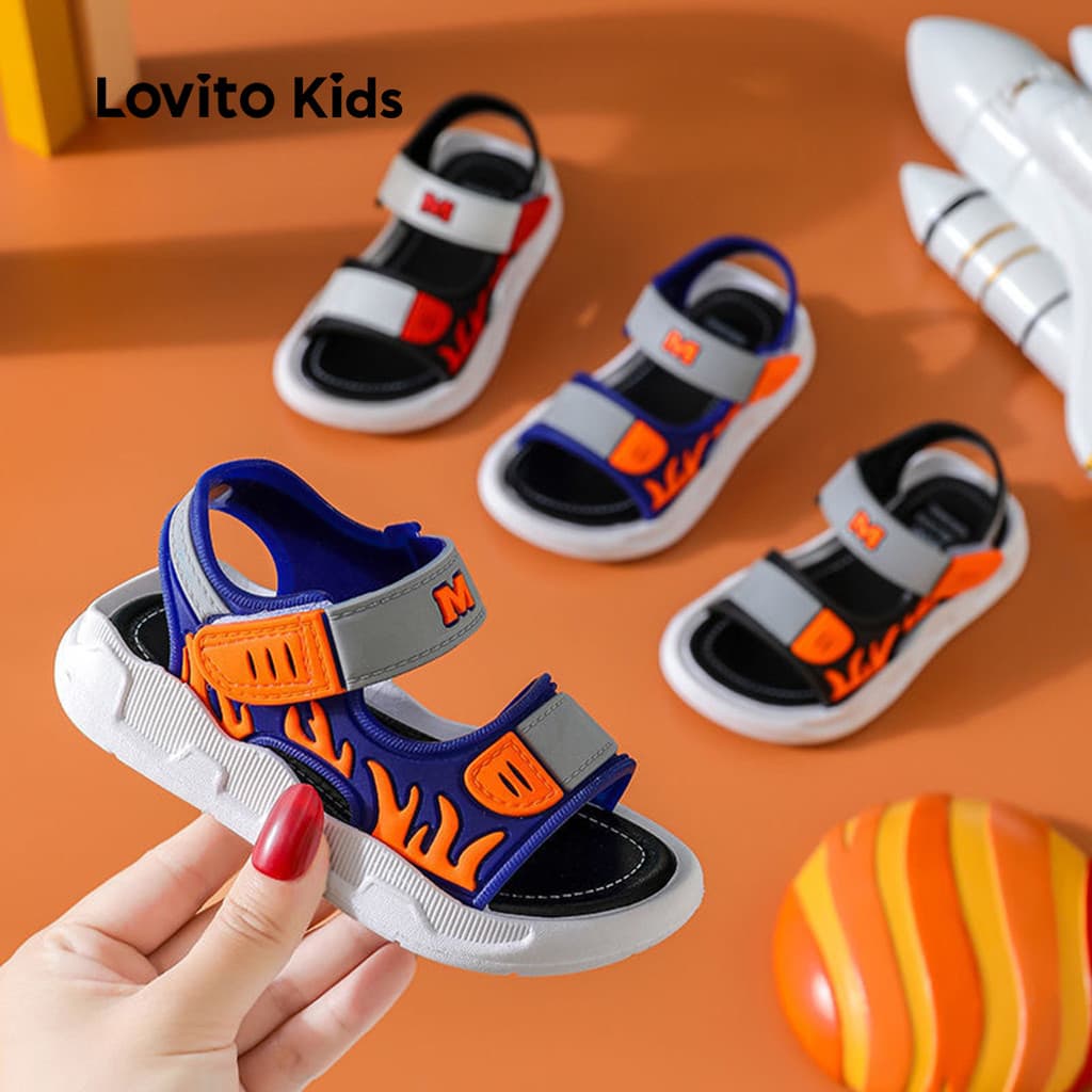 Lovito Kids Sandálias Casuais Sandálias Coloridas Sandálias para menino LFA88X409