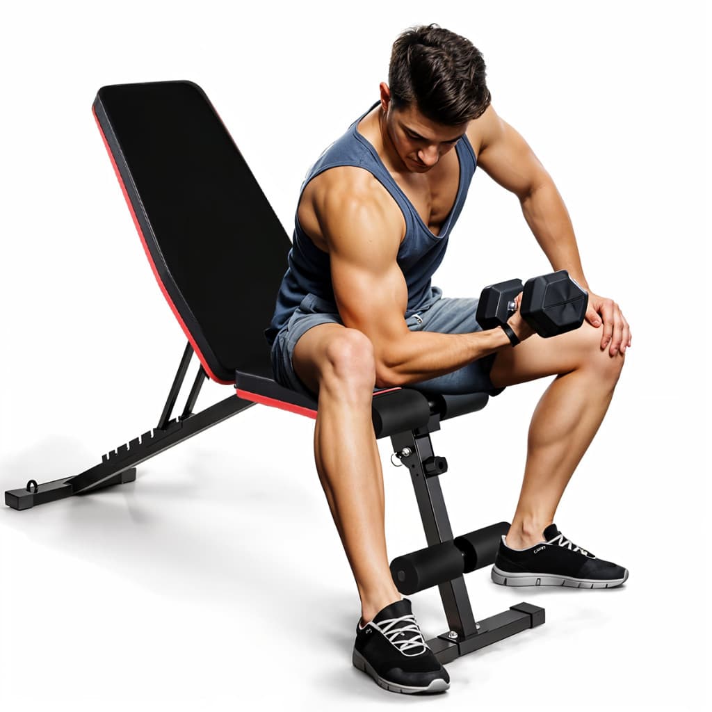 Banco de Musculação Ajustável Banco para Supino Academia Treino Fitness Dobrável