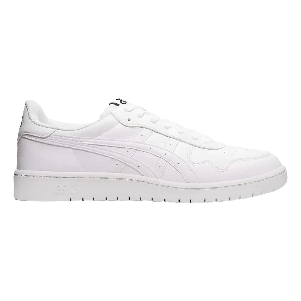 Tênis Asics branco casual com sola e detalhes em preto