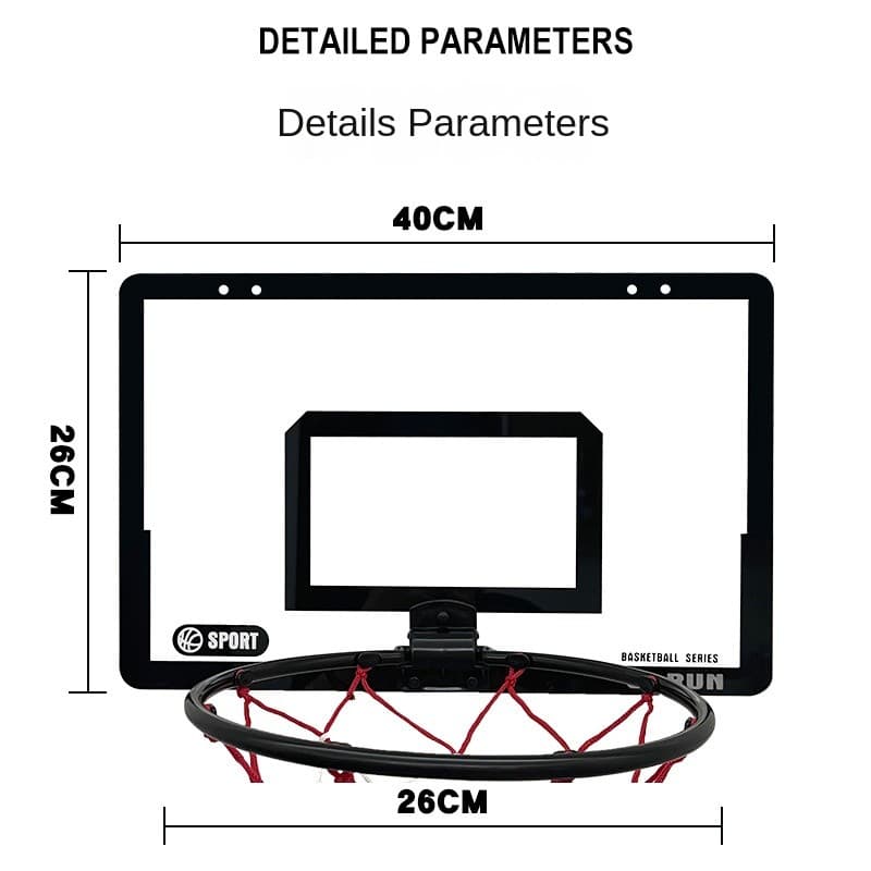 Novo quadro de basquete infantil transparente dobrável, suporte para cesta de basquete, tabela de basquete, brinquedo
