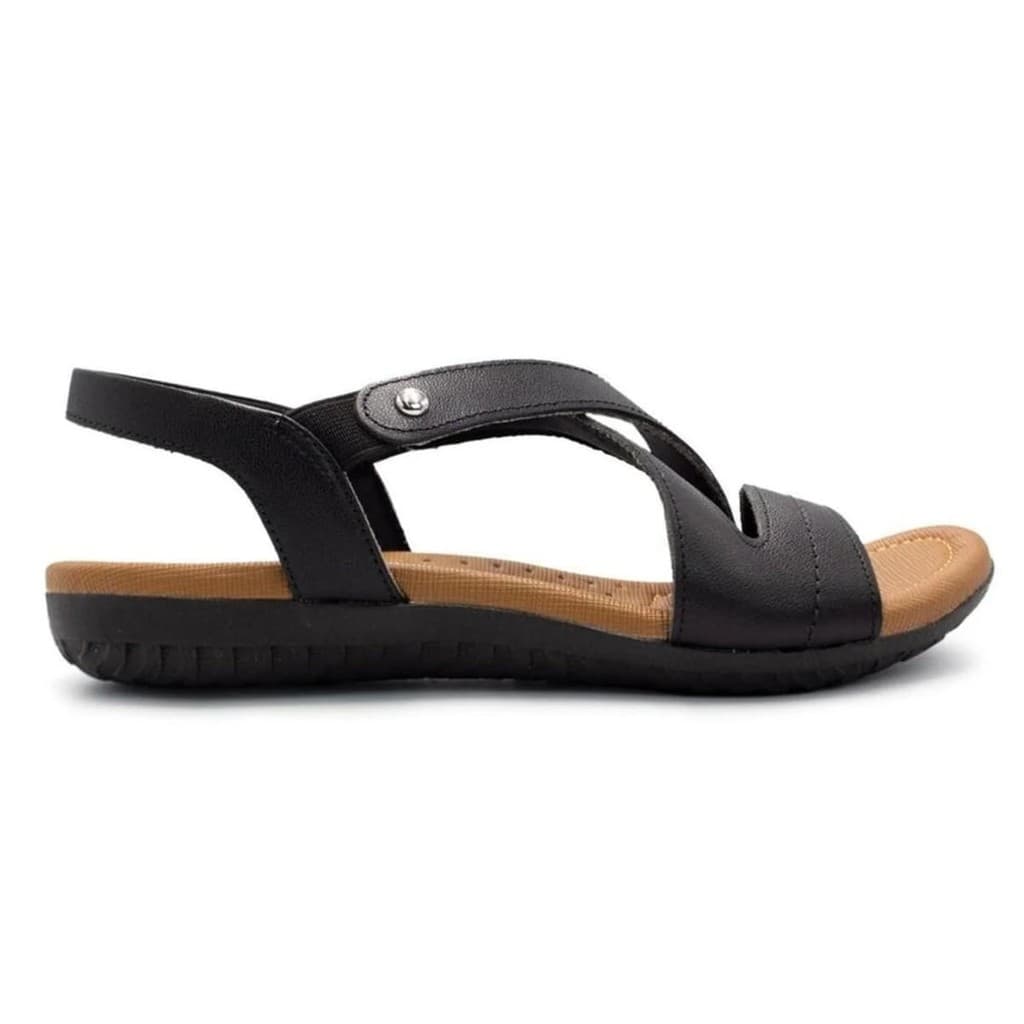 Sandália Feminino Usaflex R1804 Tiras Elásticas Palmilha Macia Casual