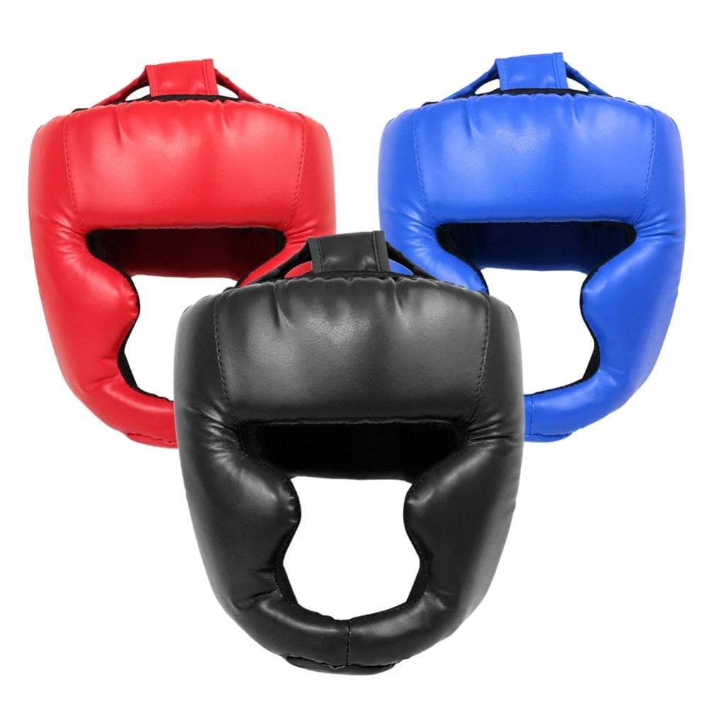 Boxe capacete de proteção Adulto Crianças Sanda equipamento de Proteção Equipamento de proteção montado na cabeça