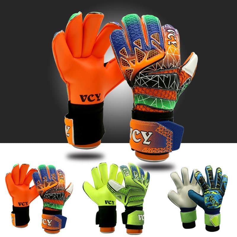 Luvas de goleiro crianças estudantes do ensino fundamental com protetor de dedo luvas de futebol luvas de goleiro de fut