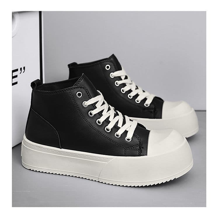Orgasm Street Board Ajuda High-Top Aumentando Casual Resistente ao Desgaste Baixo Casal Sapatos Tênis