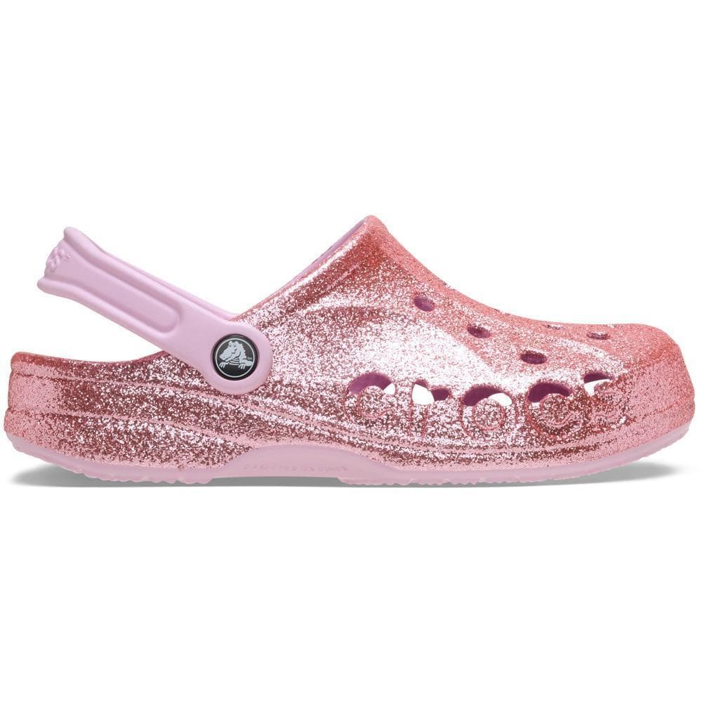 Sandália Crocs Baya Glitter Clog Ballerina Pink