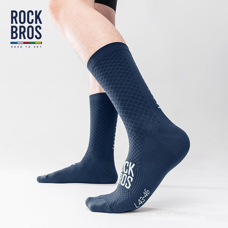 Meias de Ciclismo Unissex Road Brothers, Meias Esportivas Respiráveis para Ciclismo de Estrada, Ciclismo e Corrida, Séri