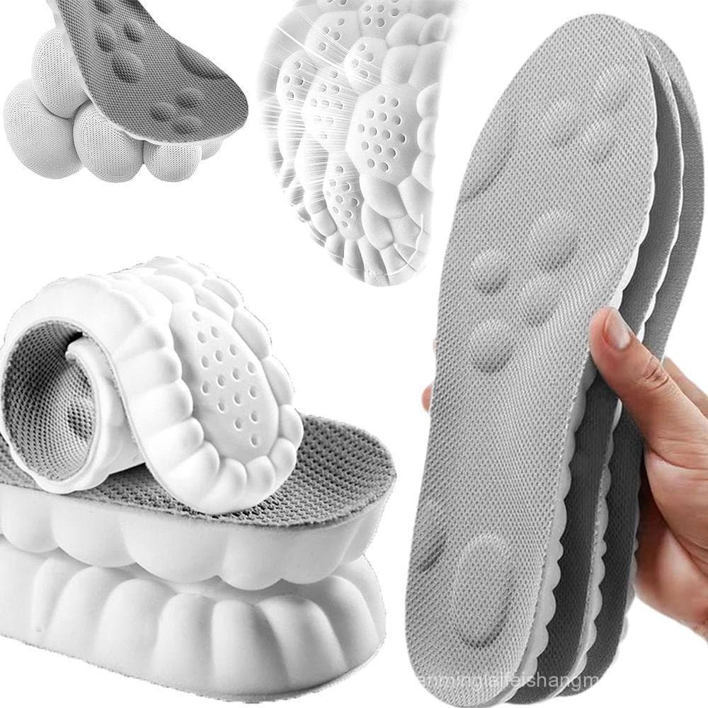 Palmilhas Unissex 4D Cloud, Palmilhas Ortopédicas de Espuma de Memória Macia, Palmilhas Esportivas