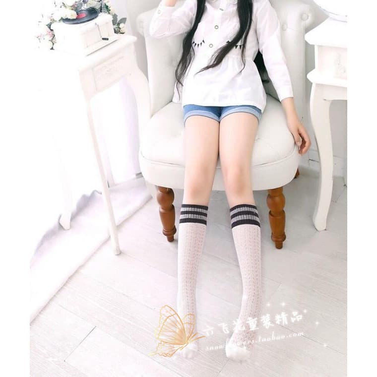 Meias de malha estilo verão, meias infantis de cano médio para meninas, meias de bebê, meias de princesa, meias ocas de 