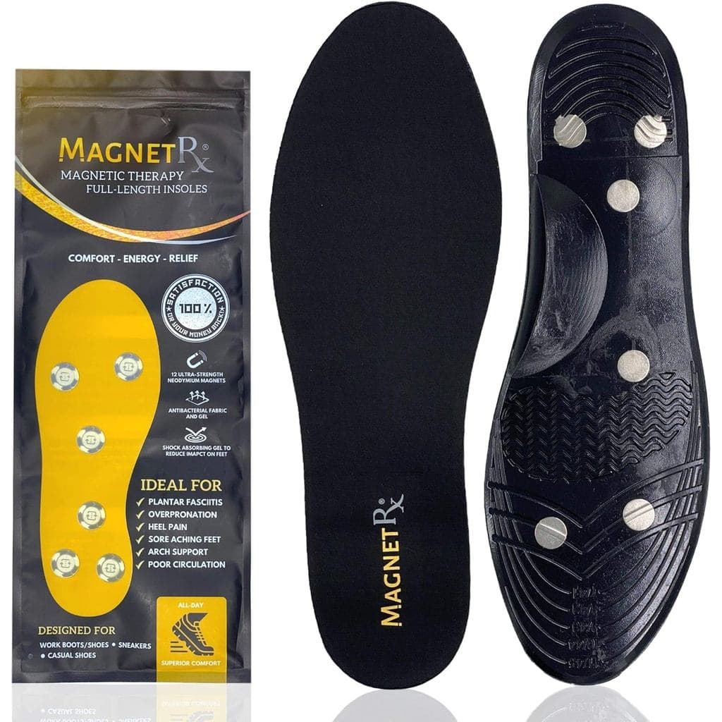 MagnetRX Palmilhas Magnéticas para Sapatos – Palmilhas Magnéticas Eficazes com Ímãs para os Pés – Palmilhas de Gel Confo