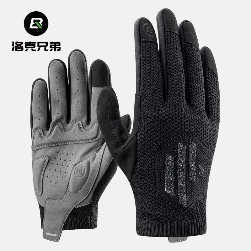 Luvas de ciclismo antiderrapantes para o outono, luvas respiráveis para mountain bike para homens, luvas de ciclismo de 