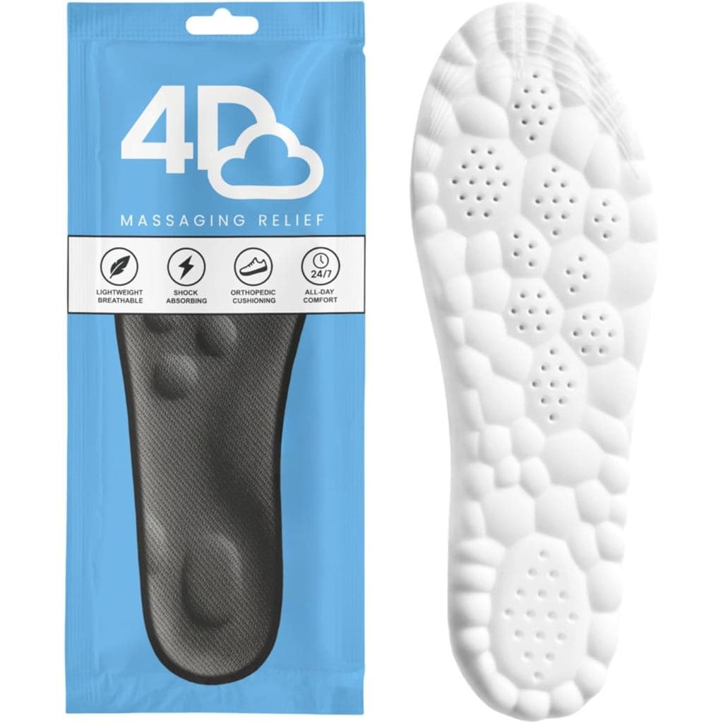 Palmilhas 4D Cloud para Homens - Palmilhas Steppers para Sapatos e Botas - Palmilhas Ajustáveis para Alívio da Dor e Fad