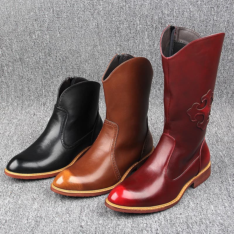 W inverno forro de lã botas longas cavaleiro botas masculinas botas altas botas de equitação na moda botas masculinas au