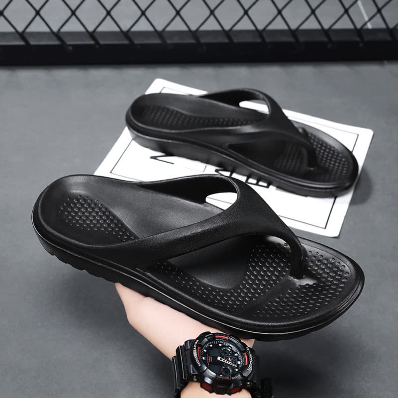 Chinelos masculinos plus size, novo modelo de verão 2025, chinelos slip-on com sensação confortável, tamanho extra grand