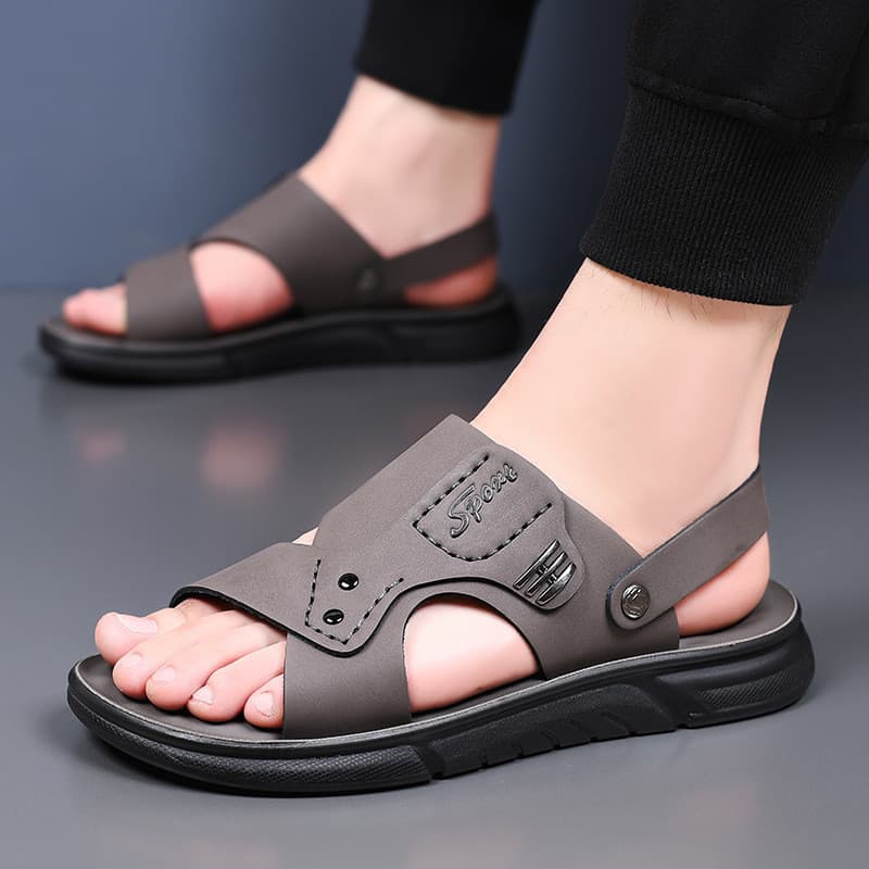 Sandálias masculinas verão novo estilo de sola macia respirável sapatos de praia masculino ao ar livre Casual sandálias 