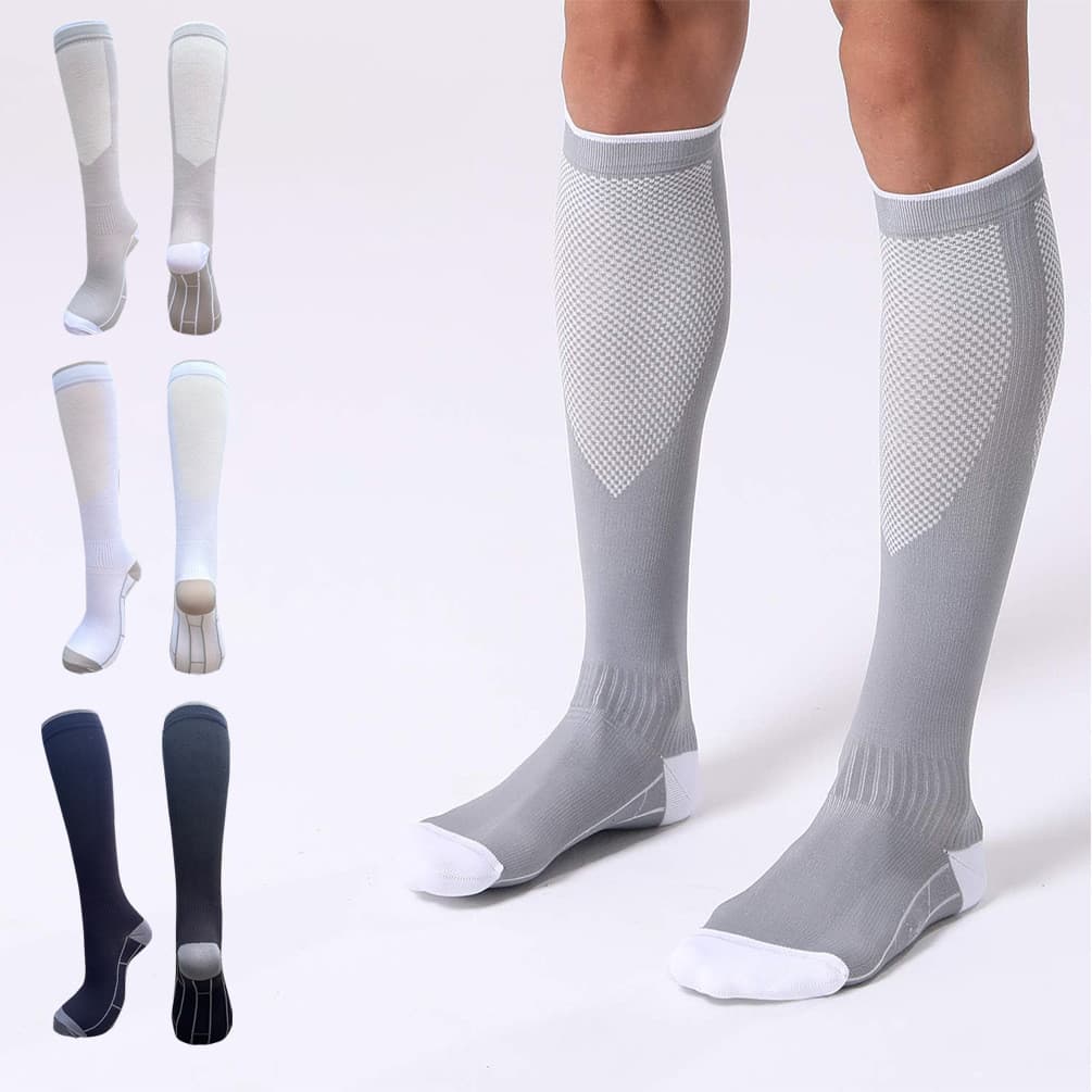 2026 novo estilo meias masculinas meias esportivas pressão muscular bezerro meias respiráveis meias elásticas compressão