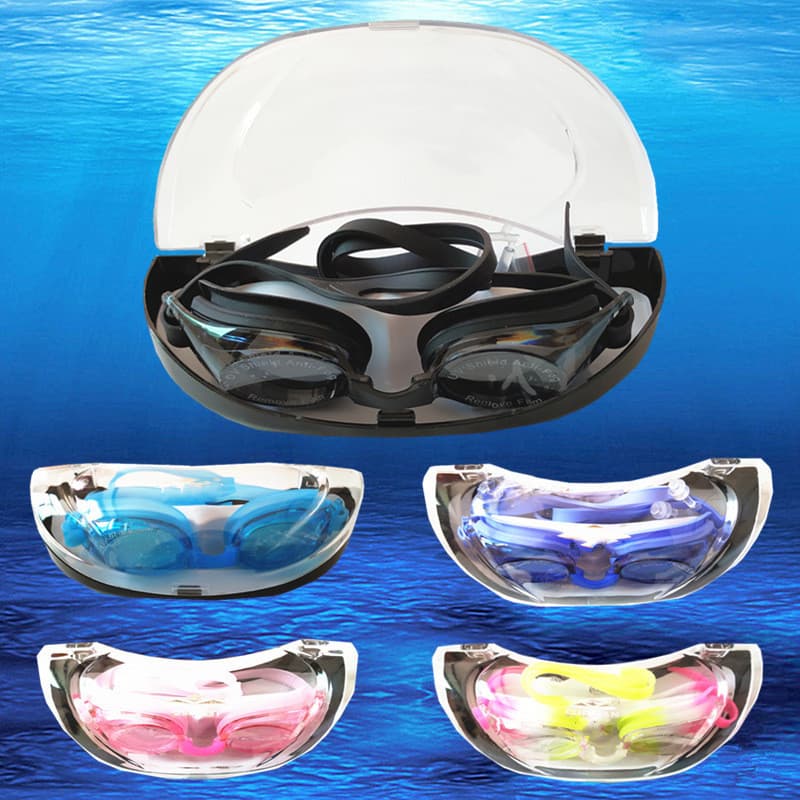 Novo estilo óculos de natação luz plana óculos de natação à prova dwaterproof água Anti-nevoeiro óculos de natação Unise