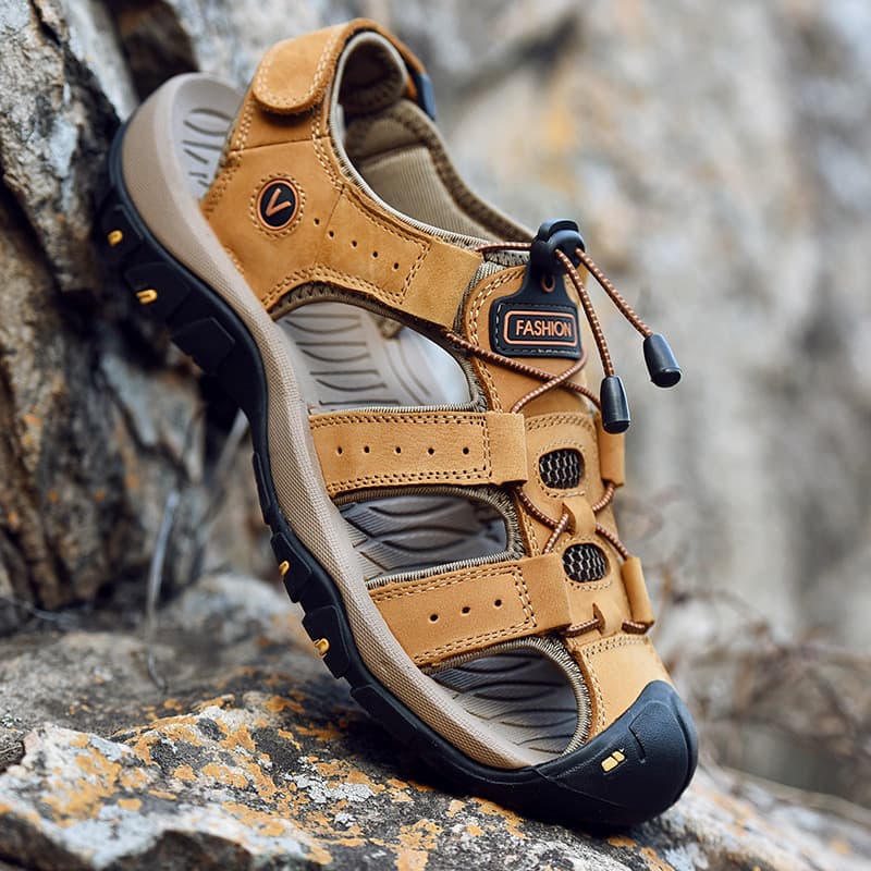 Sandálias Masculinas2026 Sandálias Sapatos Masculinos Exclusivos Tamanho Grande Masculino Baotou Sapatos de Praia Lote