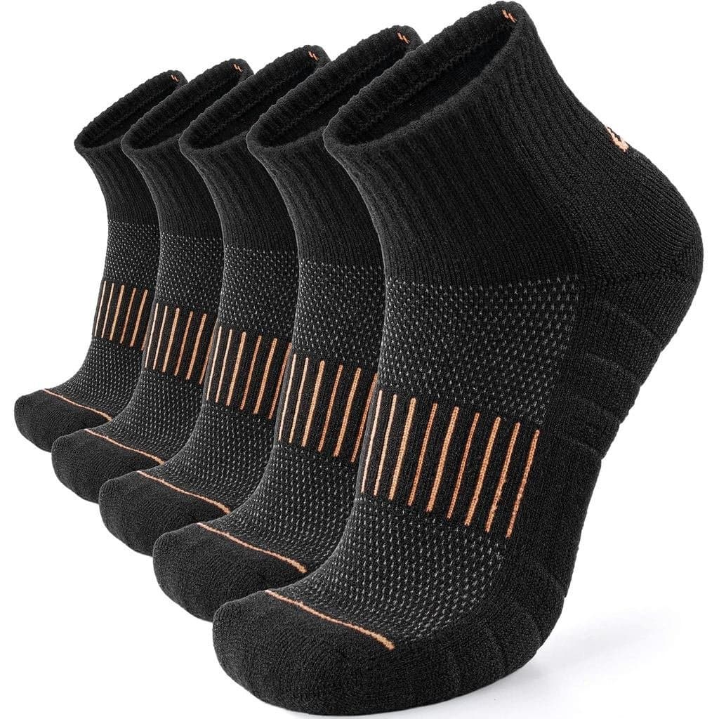 Meias de Lã Merino Lapulas para Homens e Mulheres, para Caminhada e Corrida, Com Suporte de Compressão e Almofadadas, Té