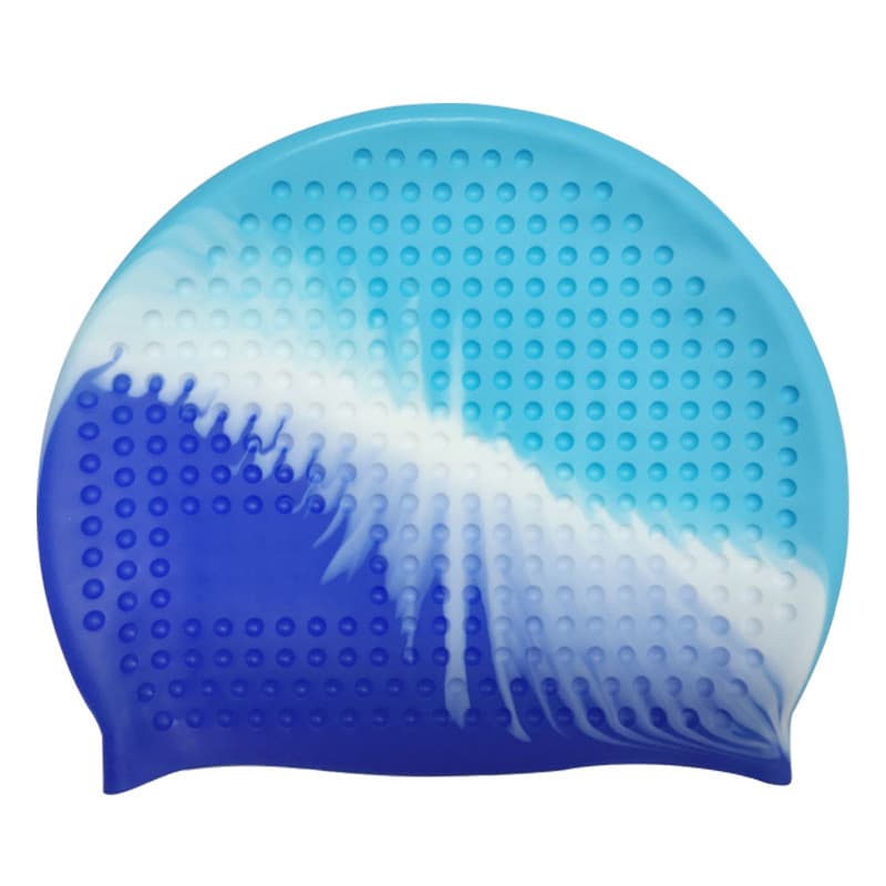 < Estoque pronto > Touca de natação de Silicone Dongguan Tuojian Touca de natação confortável de alta elasticidade Touca