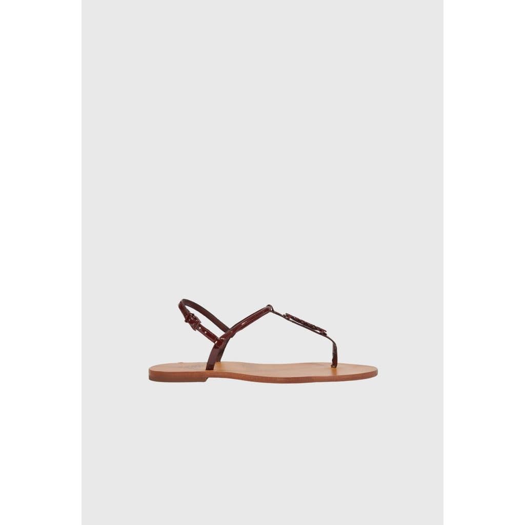 Sandália Rasteira Minimalista Vinho Schutz
