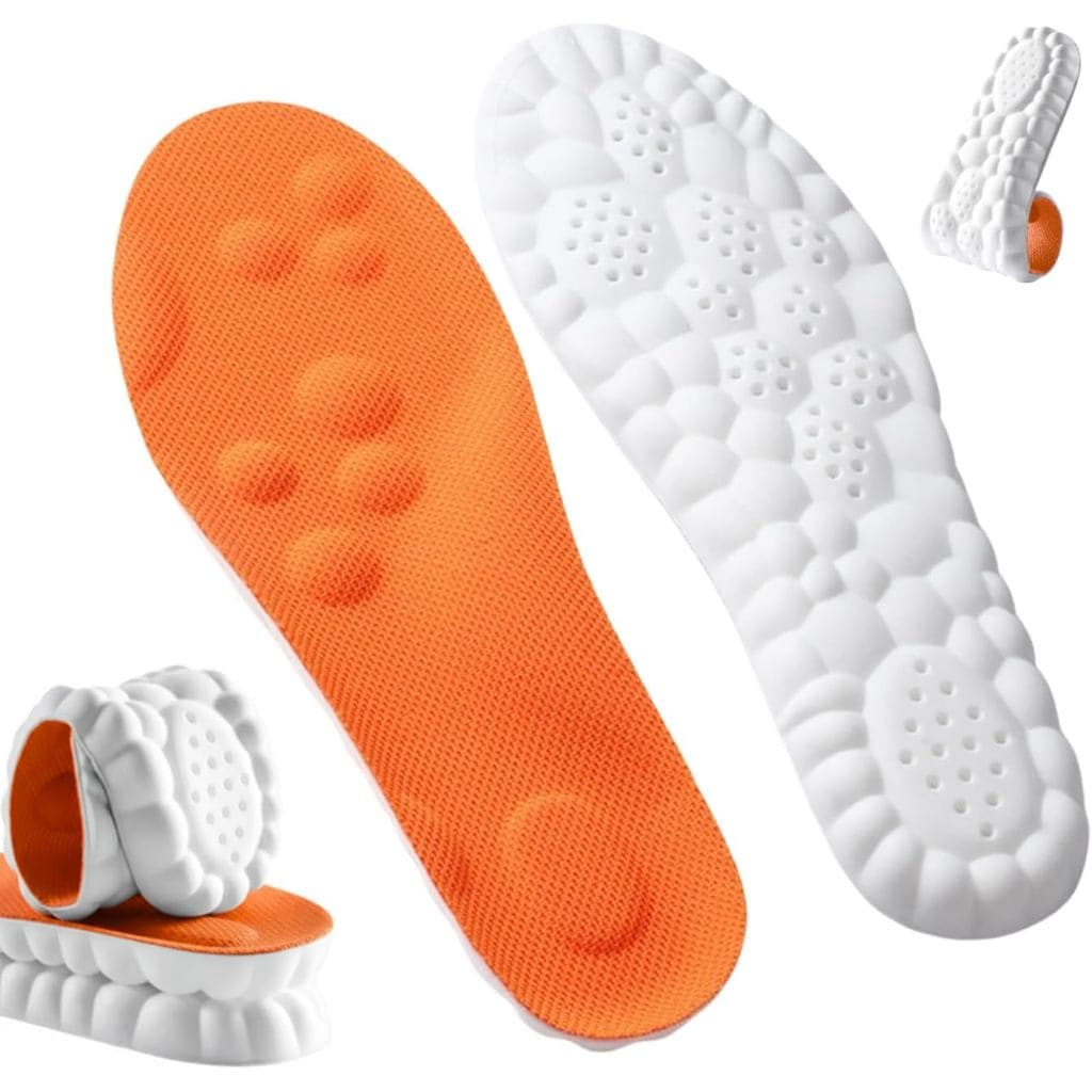 Palmilhas 4D Steppers para Homens e Mulheres - Palmilhas de Massagem para Calçados - Ajustáveis ao Tamanho - Palmilhas C