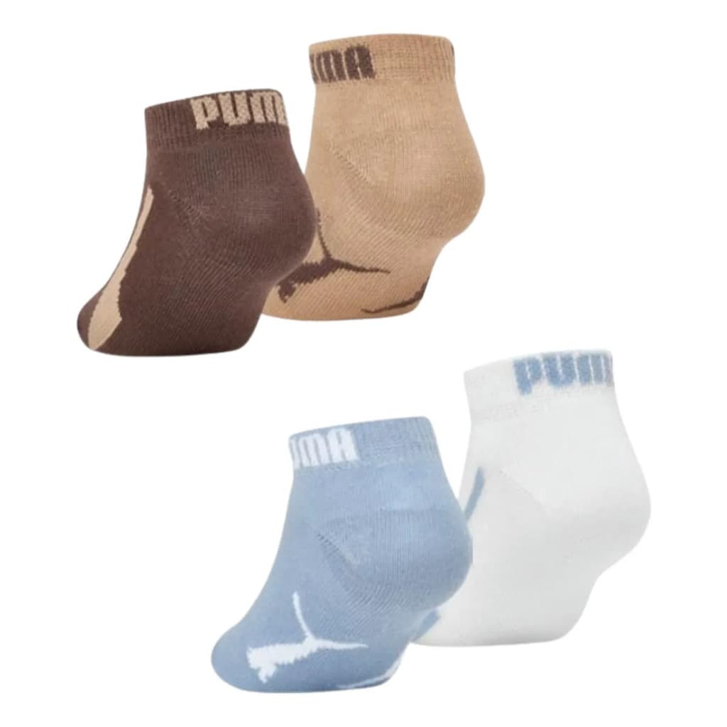 Kit 04 Pares De Meias Sapatilha Infantil Bebê Escolares Menino Puma