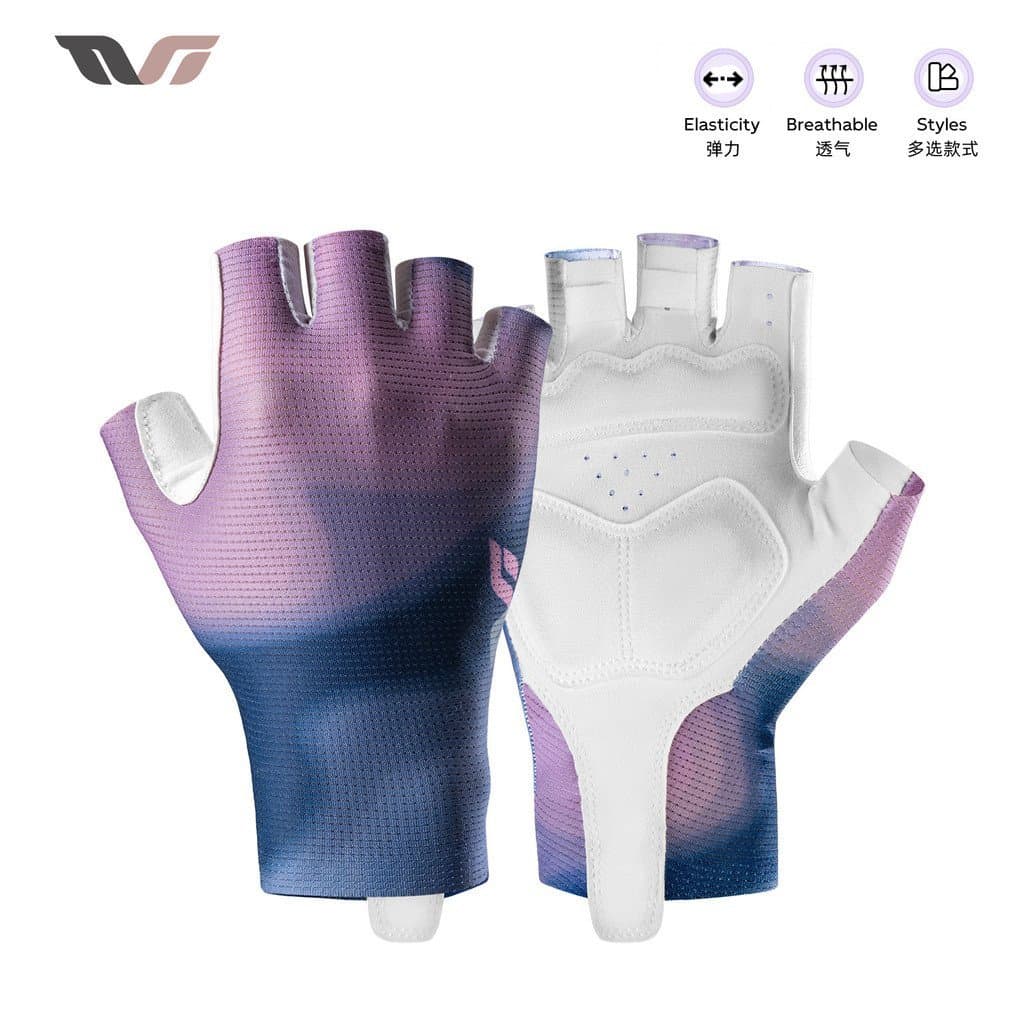 Luvas esportivas de meio dedo, luvas curtas para ciclismo, luvas de ciclismo de estrada com proteção para os dedos, luva