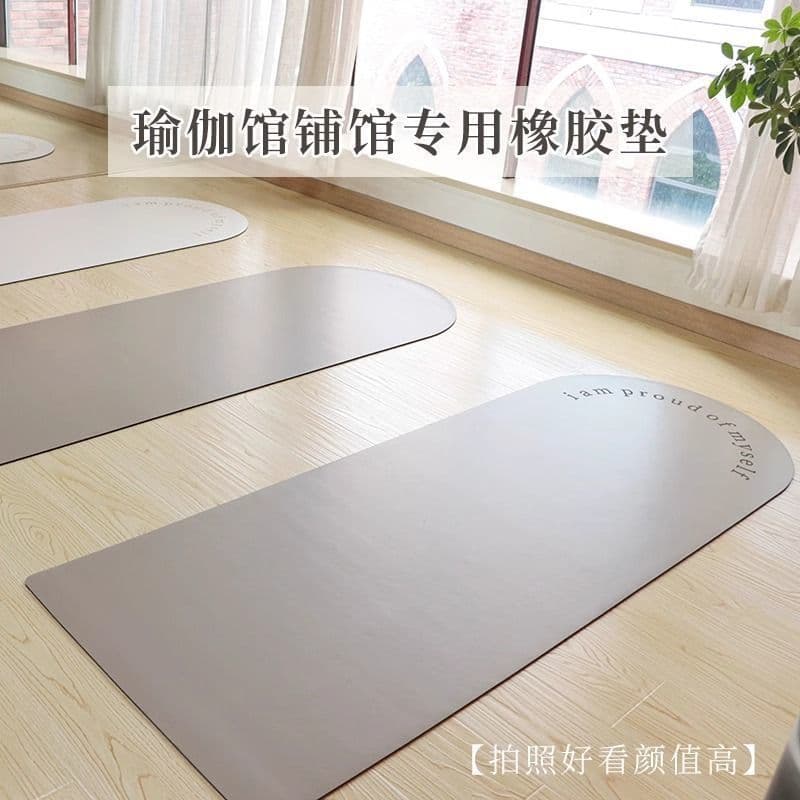 Tapete de yoga de borracha de cor sólida personalizado salão de yoga dedicado antiderrapante tapete de yoga senhoras ded