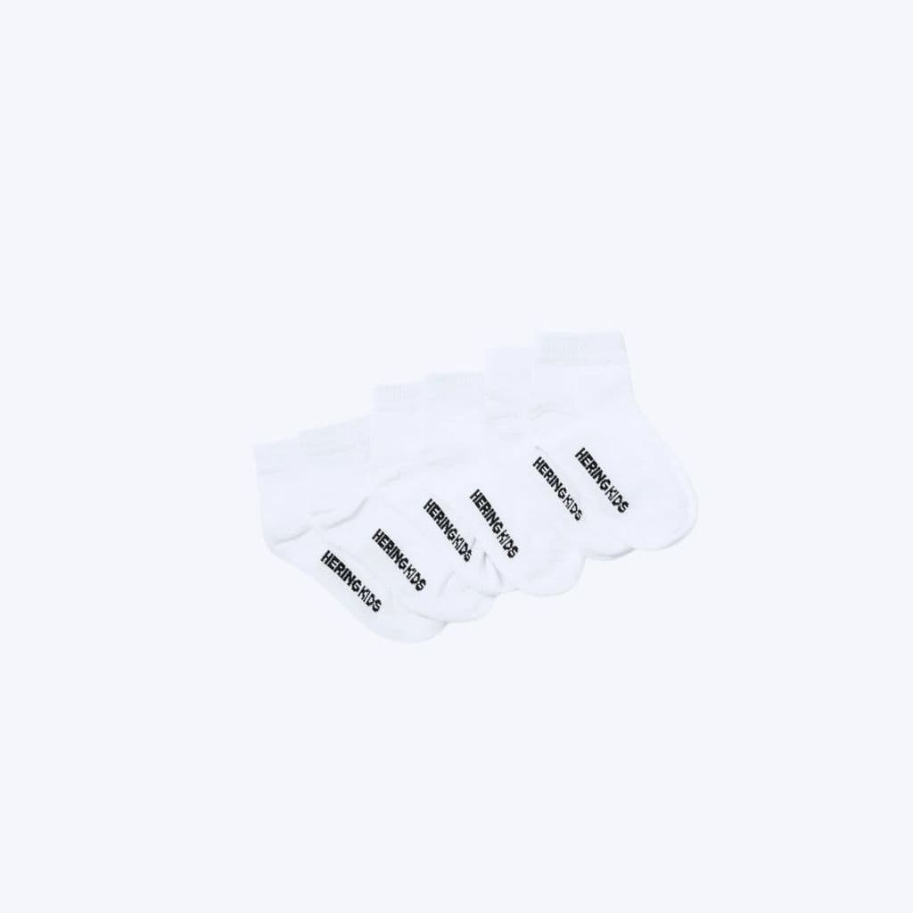 Kit Com 3 Pares De Meia Cano Curto Branca Infantil Unissex Hering Kids  Latln0asn Branco